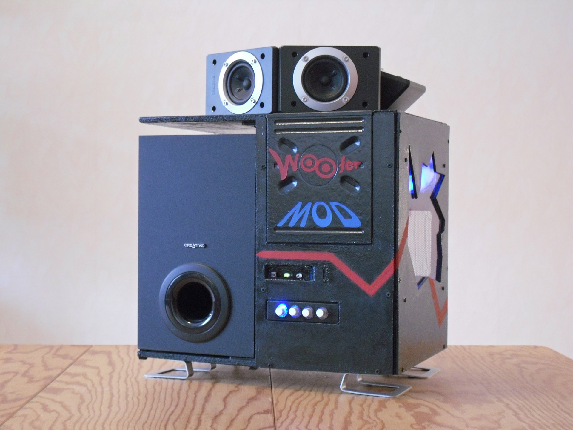 Woofer Mod - Holz Casemod PC - Subwoofer